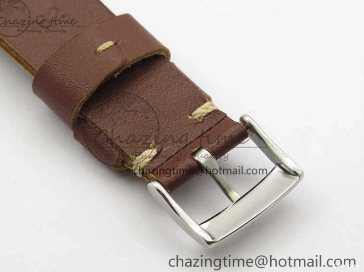 0225 Vintage Seamaster 300 No Date SS B12 Black Dial On Brown Leather Strap A2836 (Free Nylon Strap) Comfortable 7912